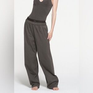 SKIMS Dark Gray Straight Leg Pants